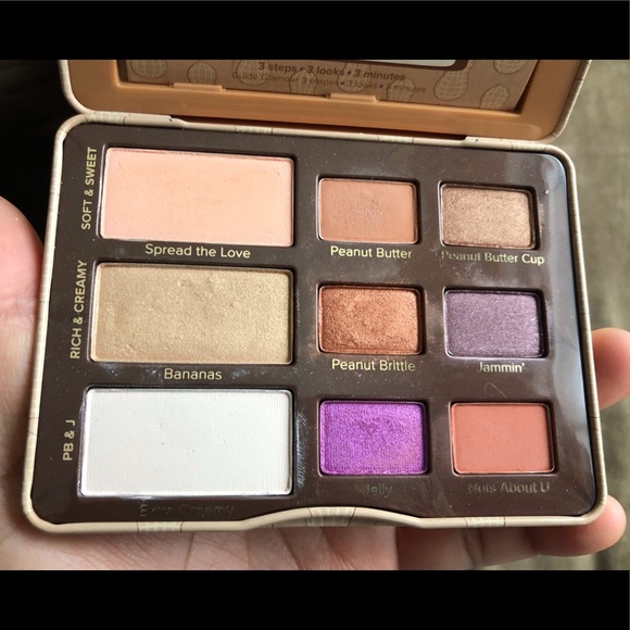 Too Faced Peanut Butter and Jelly Eyeshadow Eye Shadow Palette Makeup EUC - Picture 6 of 13
